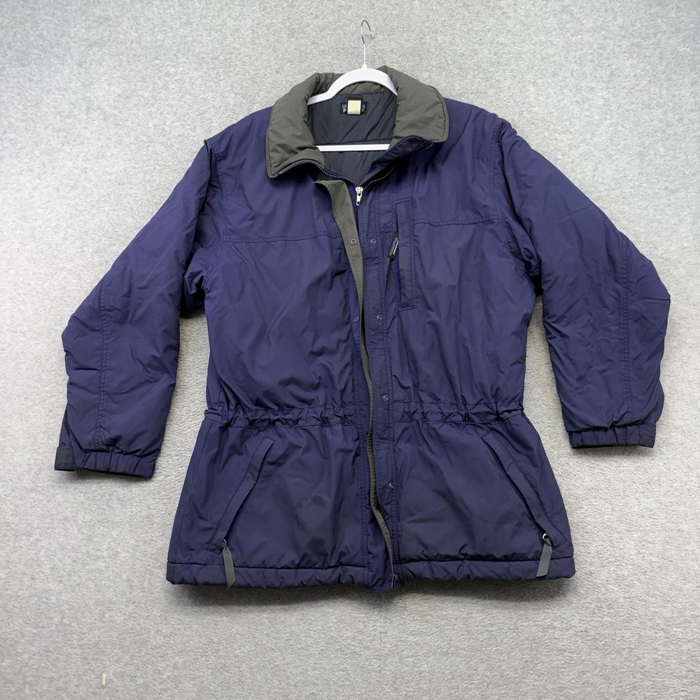 Vintage 90s Patagonia Ski Parka Winter Jacket Size Medium Purple Retro Full‎ Zip